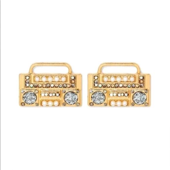 SUGAR FIX "Turn It Up, Patry on Earrings" (Gold) ~ NEW!!! - Picture 1 of 6